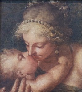 Amore che bacia Venere