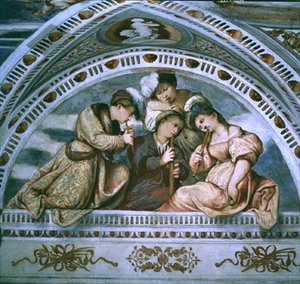 Il concerto: strumenti a fiato, lunetta