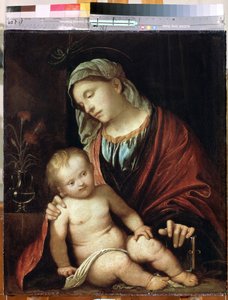 Vergine con bambino da Girolamo Romanino