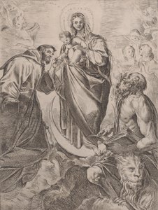 La Vergine con i Santi Girolamo e Francesco da Girolamo Rossi