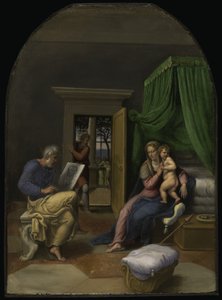 San Luca disegna la Vergine e il Bambino Gesù, c.1535 da Girolamo da Carpi