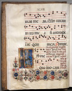 Antifonario: Iniziale, angelo, c. 1470-1480