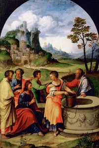 Cristo e la Samaritana da Girolamo da  Treviso II