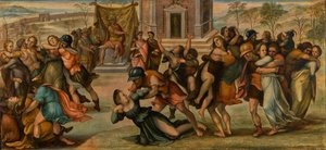 Il rapimento delle Sabine da Girolamo del Pacchia