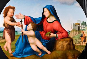 Madonna col Bambino e il giovane San Giovanni Battista da Giuliano Bugiardini