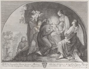 Adorazione di Cristo da parte di San Francesco da Giuliano Giampiccoli