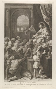 San Giobbe seduto a destra che riceve i doni del popolo, ca. 1760-1800 da Giuliano Traballesi