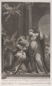 San Giuseppe chiede perdono alla Vergine per aver pensato di abbandonarla, 1760-1800 da Giuliano Traballesi