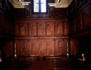 Armadi post-restauro nella Sacrestia Nord (Sacrestia delle Messe)