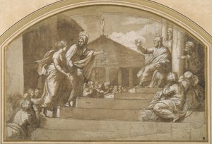 Marta porta Maria Maddalena a Cristo da Giulio (attr. to) Romano
