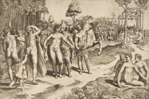 Alessandro e Rossana, 1531-76 da Giulio Bonasone