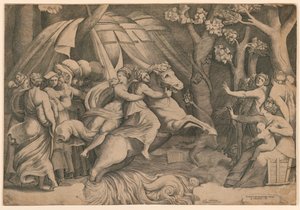 Clelia Attraversa il Tevere da Giulio Bonasone