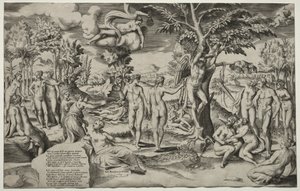 Amore nei Campi Elisi, 1563 da Giulio Bonasone