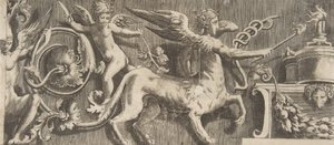 Fregio ornamentale con Centauro alato, 1531-76 da Giulio Bonasone
