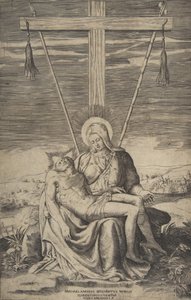 Pietà sotto la Croce del Golgota da Giulio Bonasone