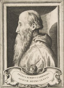 Ritratto del cardinale Pietro Bembo rivolto a sinistra, 1572 da Giulio Bonasone