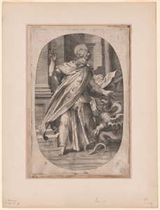 San Paolo che Sconfigge la Vipera da Giulio Bonasone