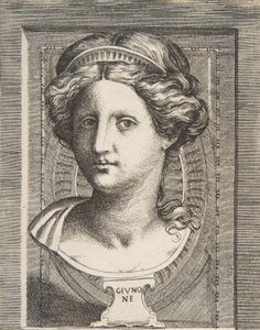 Testa scolpita di Giunone