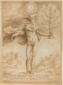 Studio per Arpocrate (Silentio Deum Cole) da Giulio Bonasone