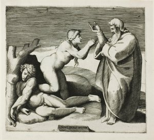 La Creazione di Eva da Giulio Bonasone