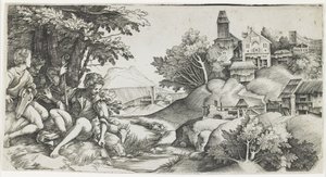 Pastori in un Paesaggio, c. 1517-1518