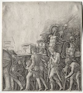 I Trionfi di Cesare: I portatori di corazze, c. 1498 da Giulio Campagnola
