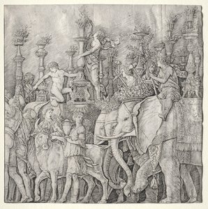I trionfi di Cesare: gli elefanti da Giulio Campagnola
