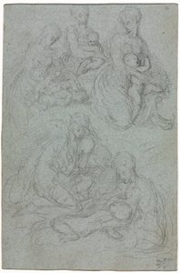 Bozze della Vergine e del Bambino da Giulio Campi