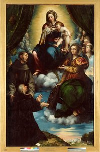 La Madonna col Bambino, Santa Caterina d