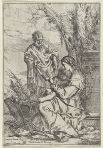 Sacra Famiglia con Maria che legge da Giulio Carpioni (I)