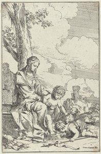Sacra Famiglia con il giovane Giovanni Battista da Giulio Carpioni (I)