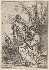 Sacra Famiglia con la Vergine che legge da Giulio Carpioni