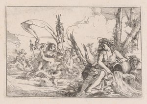 Acqua, rappresentata da una naiade seduta alla base di un albero, 1640-60