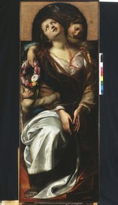 Santa Cecilia con due angeli
