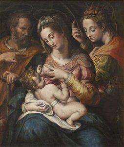 La Sacra Famiglia con Santa Caterina, c.1600
