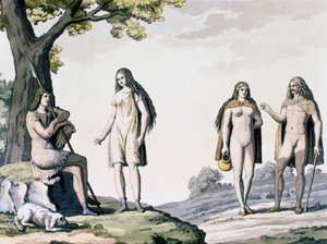 Costumi degli antichi Germani da Giulio Ferrario