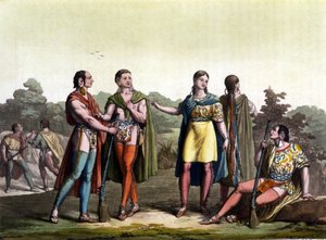Gli indiani del Canada (gli Acadiani) in 