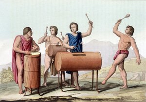 Musica degli Antichi Messicani - in "Il Costume Antico e Moderno" da Giulio Ferrario