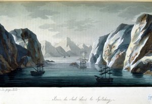 Baia meridionale a Spitzberg, Norvegia - in "Il vecchio e moderno costume" di Jules Ferrario, ed. Milano da Giulio Ferrario