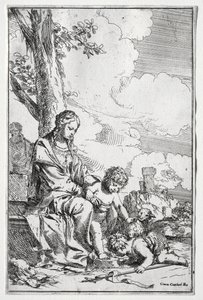 Sacra Famiglia con il Bambino San Giovanni da Giulio I Carpioni