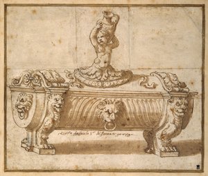 Progetto per una scatola di dolciumi da Giulio Romano