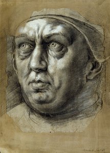 Testa di Papa Leone X da Giulio Romano