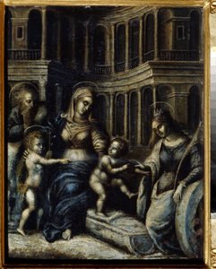 La Sacra Famiglia con Santa Caterina da Giulio Romano