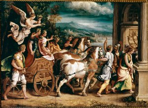 Trionfo di Tito e Vespasiano da Giulio Romano
