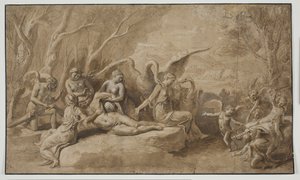 Venere piange la morte di Adone da Giulio Romano