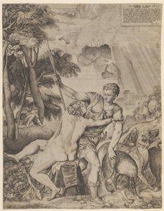 Venere e Adone da Giulio Sanuto