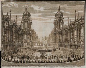 Opera Costanza e fortezza nel Castello di Praga il 28 agosto da Giuseppe Bibiena