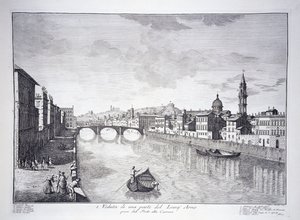 Veduta di una Parte del Fiume Arno da Giuseppe (after) Zocchi