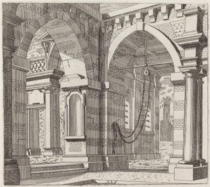Fantasia architettonica con portali ad arco da Giuseppe Antonio Landi
