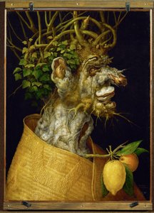 Inverno, allegoria ... (legno di tiglio) da Giuseppe Arcimboldo